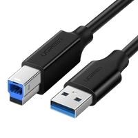 Ugreen Druckerkabel USB-A - USB-B 5Gb/s 2m schwarz (US210)