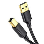 UGREEN US135 Cable USB 2.0 A-B to printer, gold plated, 1.5m (black) 10350B