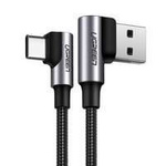 Ugreen angle cable USB cable - USB Type C Quick Charge 3.0 QC3.0 3 A 1 m gray (US176 20856)