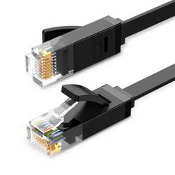 UGREEN Ethernet RJ45-Flachkabel, Kat.6, UTP, 15m (schwarz)