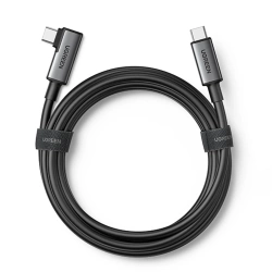Ugreen US551 abgewinkeltes USB-C - USB-C PD-Kabel 60W 3A 5Gb/s 5m - Schwarz