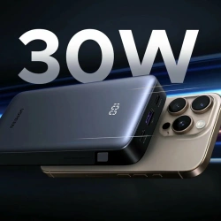 Powerbank Ugreen Nexode 10000mAh 30W USB-A 2xUSB-C - grau