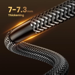 Kabel Ugreen HD171 35376 ze złączami HDMI 2.1 8K certyfikowany 5 m - szary