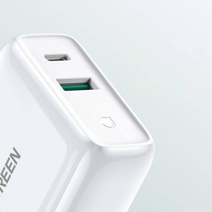 Ugreen Fast USB Type C / USB Wall Charger 36 W Quick Charge 4.0 Power Delivery weiß (60468 CD170)