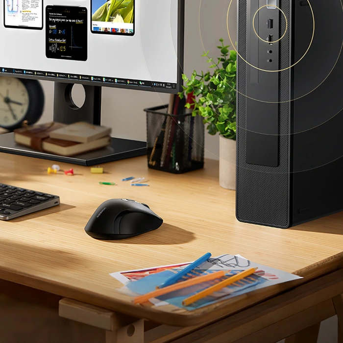 Maus Ugreen drahtlos ergonomisch optisch - schwarz