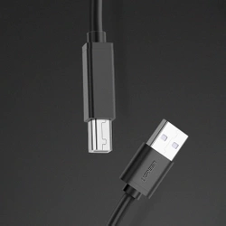 Cable for printer Ugreen US122 USB-B USB-A 2.0 10m - black