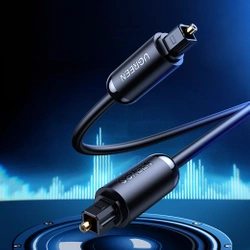 Ugreen optical cable audio cable 2 m digital optical fiber Toslink SPDIF gray (70892)
