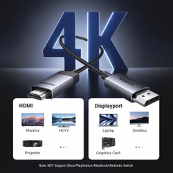 Kabel Display Port zu HDMI Ugreen DP119 4K, 1m, unidirektional