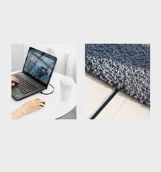 Ugreen płaski kabel przewód internetowy sieciowy Ethernet patchcord RJ45 Cat 6 UTP 1000 Mbps 3 m czarny (NW101 50186)