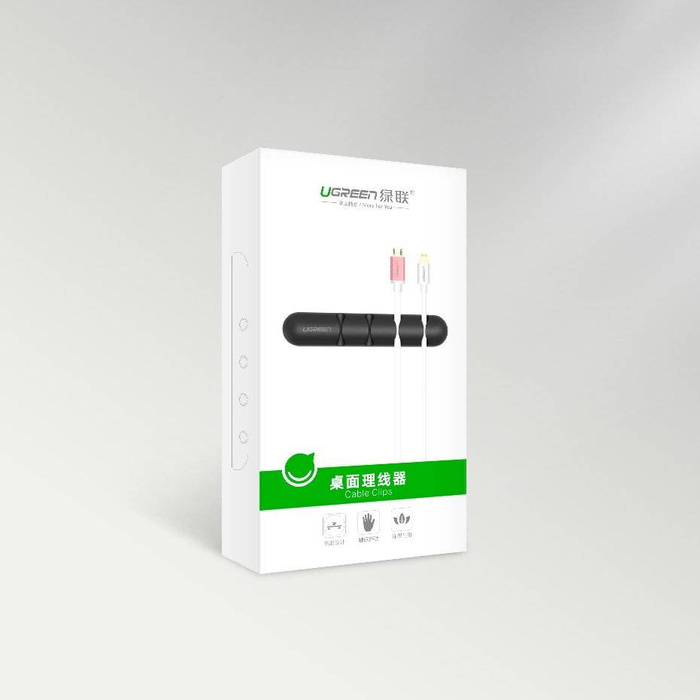 Ugreen selbstklebender 7-Kabel-Organizer schwarz (50320)