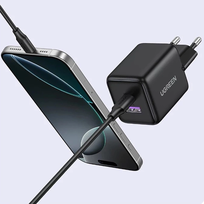 Ugreen X516 30W GaN Wall Charger 1x USB-A 1x USB-C - Gray