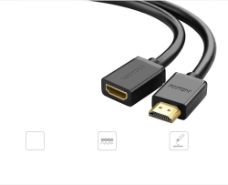 Ugreen HD107 10142 HDMI (male) - HDMI (female) 4K Cable 2m - Black