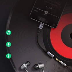 Ugreen AV161 adapter for headphones mini jack 3.5 mm (female) / USB-C (male) 10 cm - gray