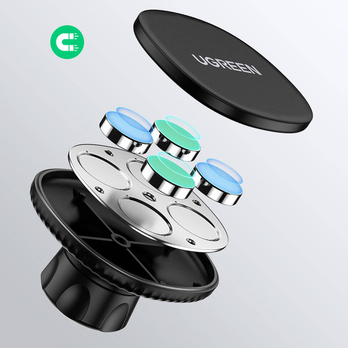 Ugreen Magnetische Autotelefonhalterung, selbstklebend für Armaturenbrett, Schwarz (LP292)