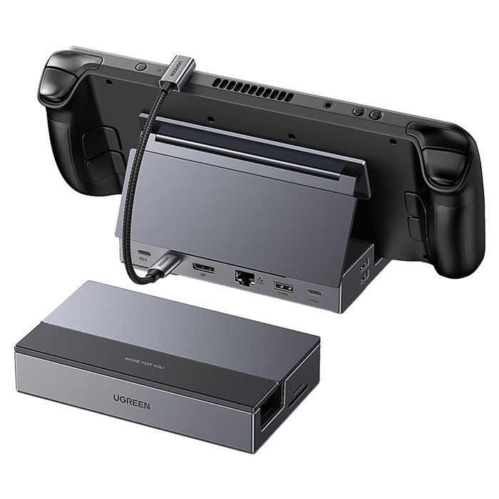 Adapter / Hub USB-C 9w1 Ugreen CM800, DisplayPort (4K 120Hz), Ethernet RJ45, USB, SD/TF