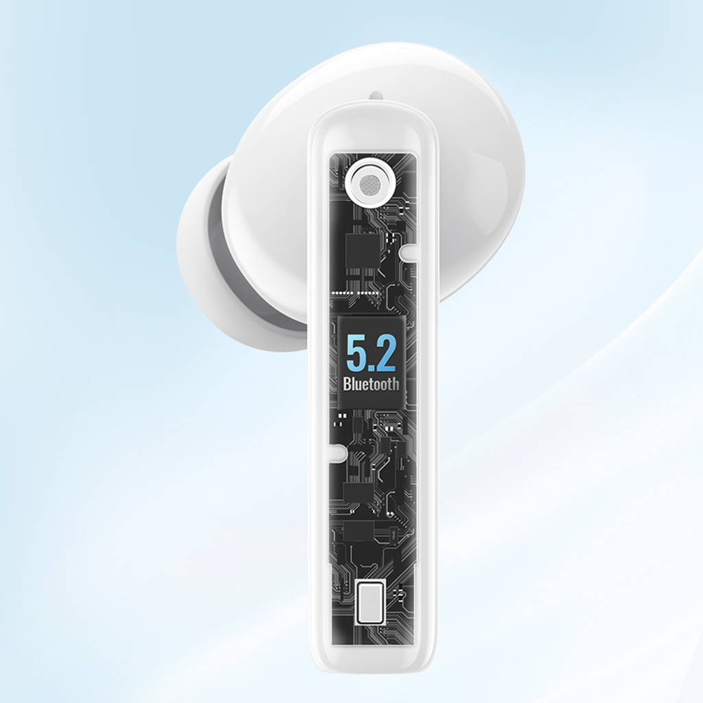 Wireless headphones Bluetooth 5.2 TWS ANC Ugreen HiTune T3 Active WS106 - white