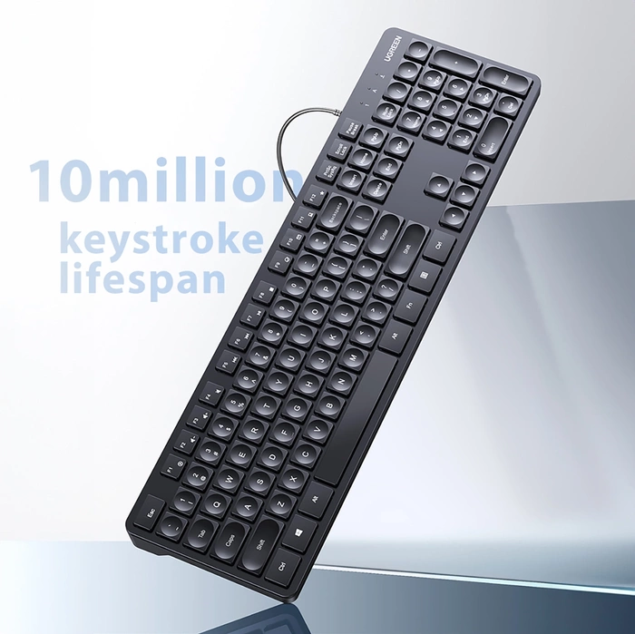 Ugreen KU004 90875 keyboard wired 1.5 m for Windows / MacOS - black