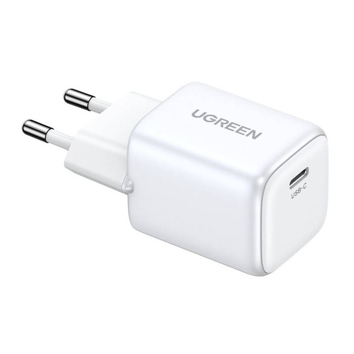 Hohe Geschwindigkeit ladergerät GaN USB C 30W PD Ugreen Nexode Mini - Weiß