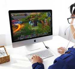 Ugreen external sound card music adapter USB - 3.5 mm mini jack 15 cm white (US205 30143)