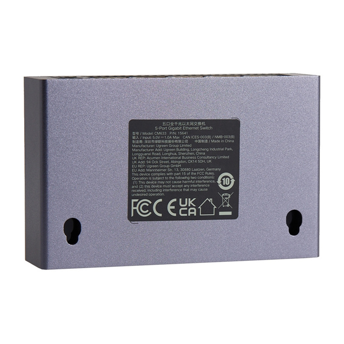 Przełącznik sieciowy UGREEN CM633 Ethernet RJ45