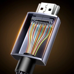 Kabel Ugreen HD171 35376 ze złączami HDMI 2.1 8K certyfikowany 5 m - szary