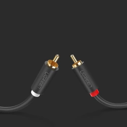 Przewód 2x RCA (Cinch) do 2x RCA (Cinch) UGREEN AV104 1m (czarny)