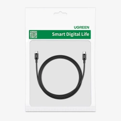 Ugreen cable USB Type C (male) to Type C (male) cable 1m white (US300)