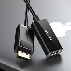Adapter Ugreen MM137 40363 DisplayPort (męski) do HDMI (żeński) 4K / 1080p - czarny