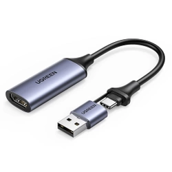 Karta przechwytywania obrazu / Grabber HDMI Ugreen CM489, 4K 60Hz, USB + USB-C
