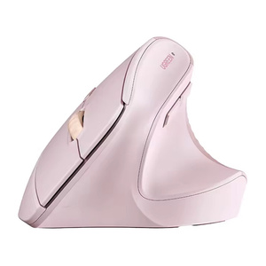 Wireless Vertical Mouse Ugreen M571, 2.4G, 4000 DPI, 1x AA (pink)
