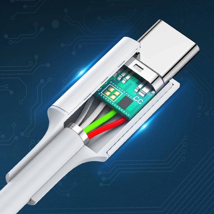 Kabel USB-C do USB-C UGREEN US264, 60W, 1.5m (biały)