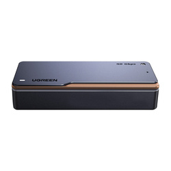 M.2 NVMe SSD enclosure Ugreen D703, USB4 (gray)