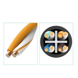 Ugreen NW112 11283 Network Ethernet Cable RJ45 (Female) - RJ45 (Male) F/UTP Cat. 6 1 Gbps 5m - black