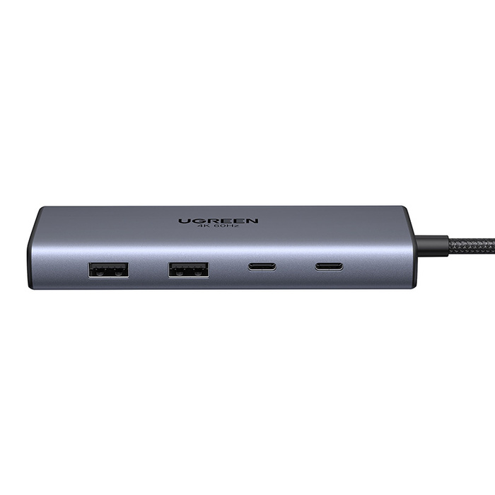 Adapter / Hub USB-C 10w1 Ugreen CM639, 2x HDMI, 2x USB, RJ45, SD/TF, PD 100W