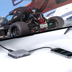 Hub Ugreen USB-C 7in1 HDMI USB-C USB-A SD/TF - gray