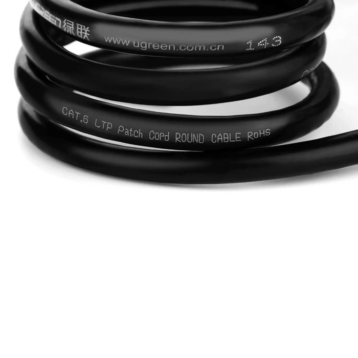 Ugreen NW112 11283 Network Ethernet Cable RJ45 (Female) - RJ45 (Male) F/UTP Cat. 6 1 Gbps 5m - black