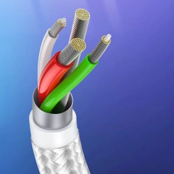 Ugreen US288 60130 USB-A / USB-C QC 3.0 3A 0.5m cable - white