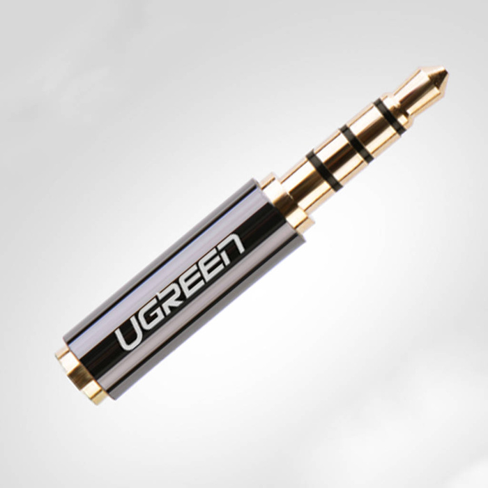 Ugreen Adapter 2,5 mm (weiblich) Microklinke auf 3,5 mm Miniklinke (männlich) Adapter schwarz (20502)