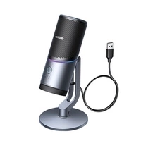 Ugreen CM769 Desktop Microphone with USB-A, RGB LED - Silver