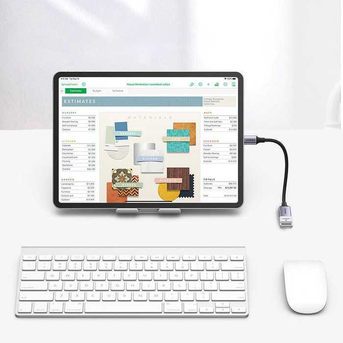 Kabel USB C (Stecker) - USB (Buchse) 3.0 OTG 0,15m Ugreen US378 - schwarz