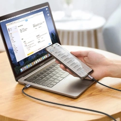 Kabel Ugreen US316 70428 USB-C - USB-C PD QC FCP 100W 5A 480Mb/s 1.5m - szary