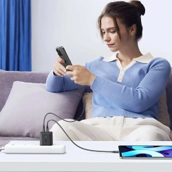 Ładowarka sieciowa Ugreen X227 20W GaN 1x USB-A 1x USB-C - czarna