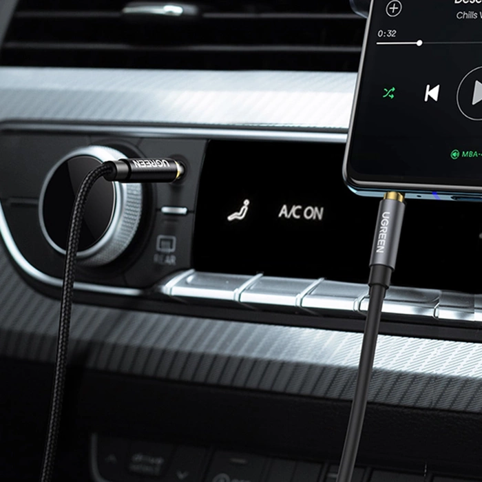 Cable Ugreen AV118 10595 mini jack 3.5 mm (male) / mini jack 3.5 mm (female) 3m - silver