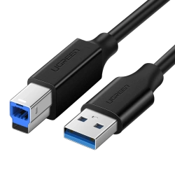 Ugreen US210 10372 Printer Cable USB-A 3.0 / USB-B 5Gbps 2m - Black