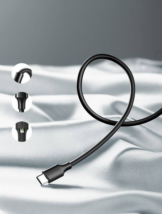 Ugreen Kabel USB - USB Typ C 3A 3m schwarzes Kabel (60826)