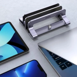 Ugreen aluminiowy pionowy stojak uchwyt podstawka na laptop tablet srebrny (LP258)