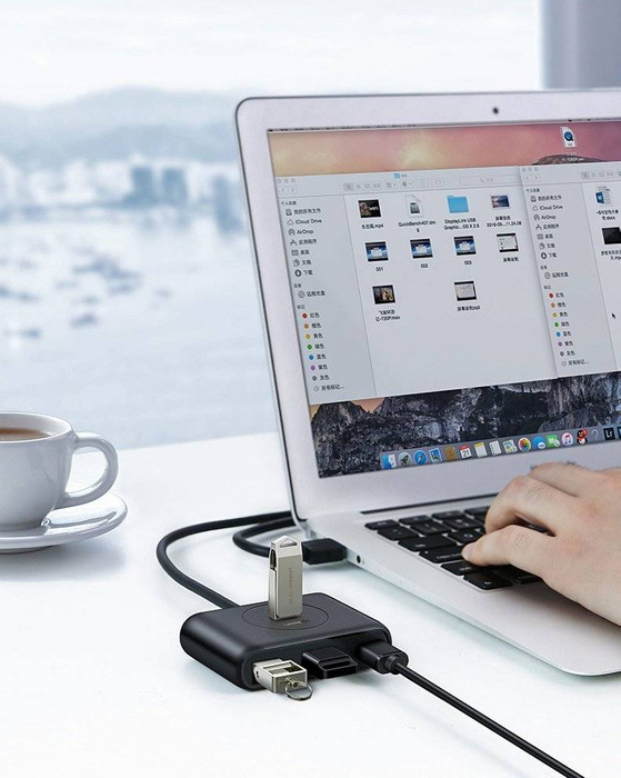 Ugreen HUB Splitter 4x USB 3.2 Gen 1 (1 m Kabel) schwarz (CR113 20291)