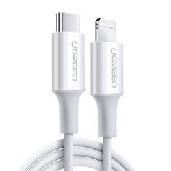 Ugreen cable USB Type C - Lightning MFI 1m 3A 18W white (10493)