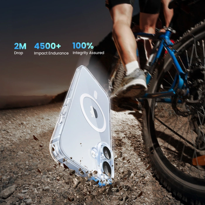 Ugreen Classy Clear Magnetische Hülle für iPhone 16 Plus – transparent