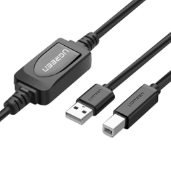Cable for printer Ugreen US122 USB-B USB-A 2.0 10m - black